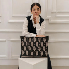 Zellbury Embroidered Premium PU Tote Bag