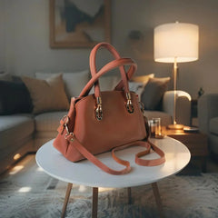 Velanzy Sleek Curve Tote – Cinnamon Bronze