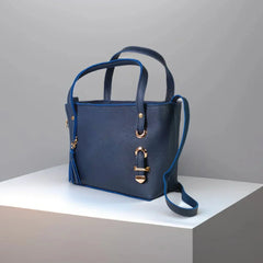 Velanzy Classic Tote – Midnight Sapphire