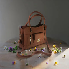 Velanzy Luxe CarryAll – Mocha Caramel Gloss