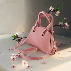 Velanzy Sleek Curve Tote – Blush Bloom