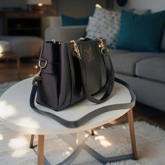 Velanzy Signature Tote – Noir Black Luxe