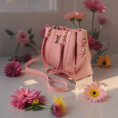 Velanzy Signature Tote – Blush Rose Luxe