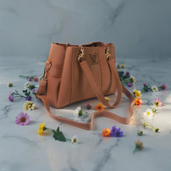 Velanzy Signature Tote – Camel Tan Luxe