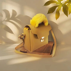 Velanzy Luxe Satchel – Mustard Glow Velvet