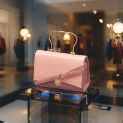 Velanzy Luxe Flap Satchel – Petal Pink