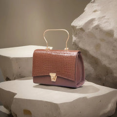 Velanzy Luxe Flap Satchel – Mocha Stone