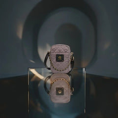 Velanzy Quilted Mini Sling – Mauve Chic