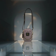 Velanzy Quilted Mini Sling – Mauve Chic