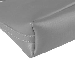 Velanzy Croc-Textured Shoulder Tote – Stone Grey Luxe