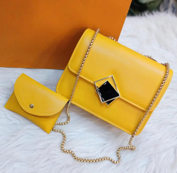 Velanzy Chic Chain Bag – Sunny Yellow Shine