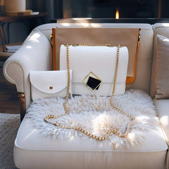 Velanzy Chic Chain Bag – Ivory White Class