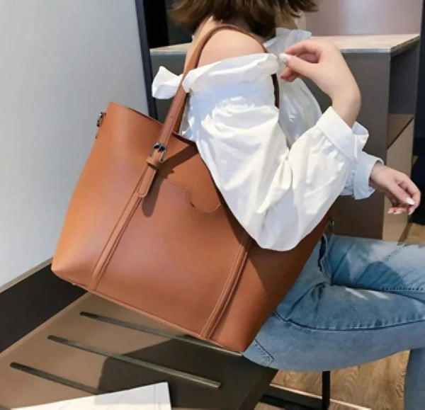Velanzy Classic Everyday Tote – Coffee Tan Edition