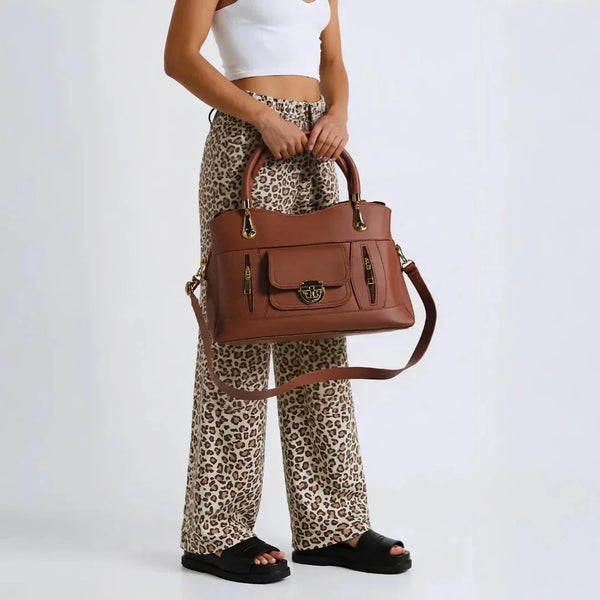 Velanzy Luxe CarryAll – Mocha Caramel Gloss