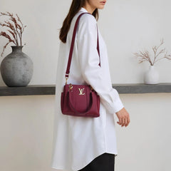 Velanzy Signature Tote – Burgundy Royale