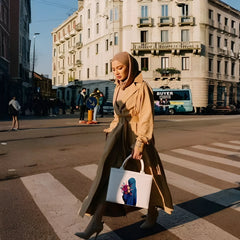 Velanzy Hijab Art Tote – Floral Elegance Edition