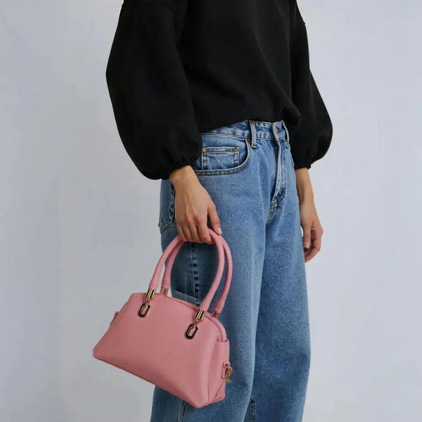 Velanzy Sleek Curve Tote – Blush Bloom