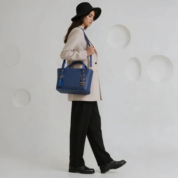 Velanzy Classic Tote – Midnight Sapphire