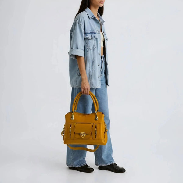 Velanzy Luxe CarryAll – Golden Amber Gloss