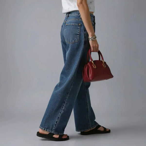 Velanzy Sleek Curve Tote – Wine Red Luxe