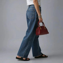 Velanzy Sleek Curve Tote – Wine Red Luxe